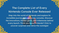 Every Nintendo Console Ever: A Journey Through Gaming Innovation