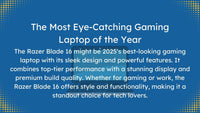 best gaming laptop of 2025. The Razer Blade 16 offers powerful performance, a smart design, and a 16-inch QHD+ Mini-LED display
