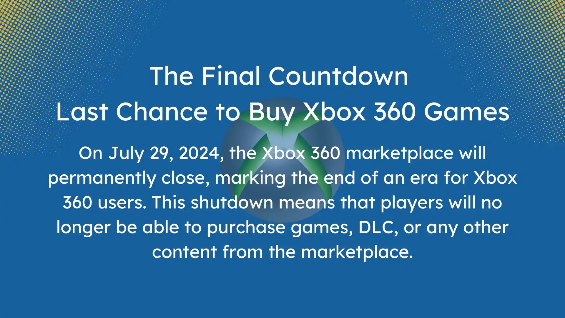 A Bittersweet Farewell: Xbox 360's Digital Legacy Ends