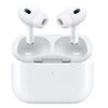 This image displays the AirPods 2nd Generation Buzzer Edition, featuring a white, minimalist design. The earphones are shown with their charging case, which is closed, indicating the batteries are not visible at this angle.