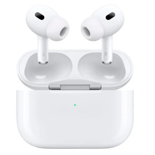 This image displays the AirPods 2nd Generation Buzzer Edition, featuring a white, minimalist design. The earphones are shown with their charging case, which is closed, indicating the batteries are not visible at this angle.