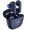 A pair of blue wireless Bluetooth earbuds in an open charging case, with the brand name 'boat' visible. Airdopes 115 Wireless Bluetooth Earbuds