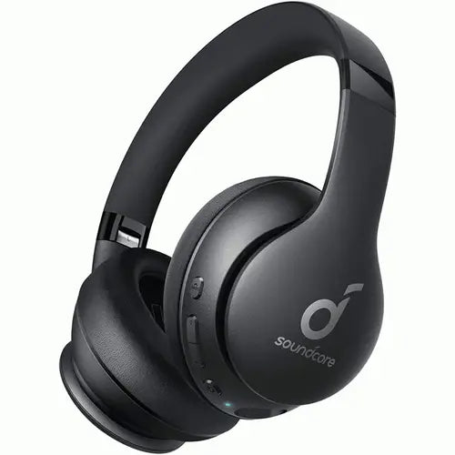 Anker Soundcore Life Q10i Wireless Headphones in black color with over-ear design and white background.