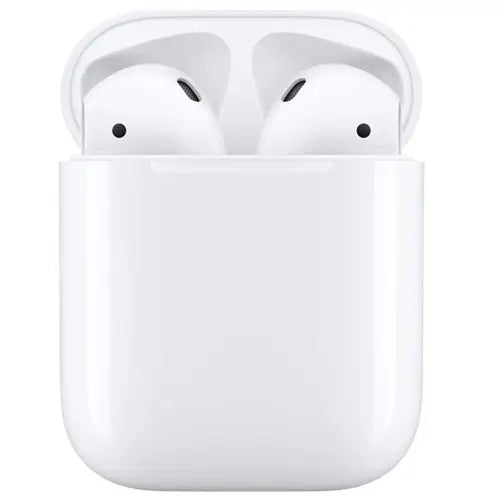 Apple AirPods (2nd generation) in white colour in a white case