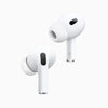 Apple AirPods Pro 2nd generation White wireless earbuds on a white background