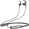 A black Audionic Supreme X20 wireless neckband with an in-ear design and a flexible neck strap.