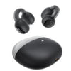 A pair of Baseus AirGo 1 Ring Open-Ear TWS Earbuds in black color, along with their charging case.