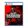 A PS5 game case for Call of Duty Modern Warfare III PS5 featuring a red and dark themed cover art.
