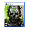 A game 'Call of Duty: Modern Warfare II – PS5' featuring a digital image of a character with a skull face mask and tactical gear.