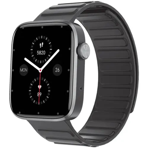 Dany Rex Fit Smartwatch with black band on white background