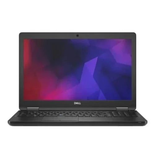 Dell Latitude E5591 with a colorful screen on a white background