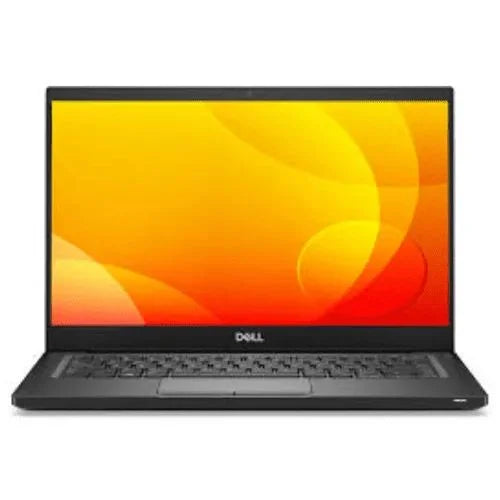Dell Latitude E7390 with a colorful screen on a white background