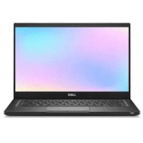 Dell Latitude E7390 with a colorful screen on a white background