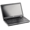 Dell Latitude E6540 laptop with a black color scheme, featuring a screen, keyboard, and a visible Dell logo on the lid.