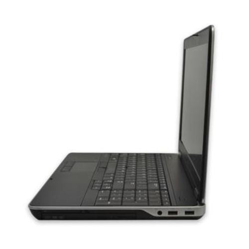 Dell Latitude E6540 laptop with a black color scheme, featuring a screen, keyboard, and a visible Dell logo on the lid.
