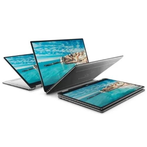 Dell XPS 13 9365 computers displaying a scenic view on their screens.