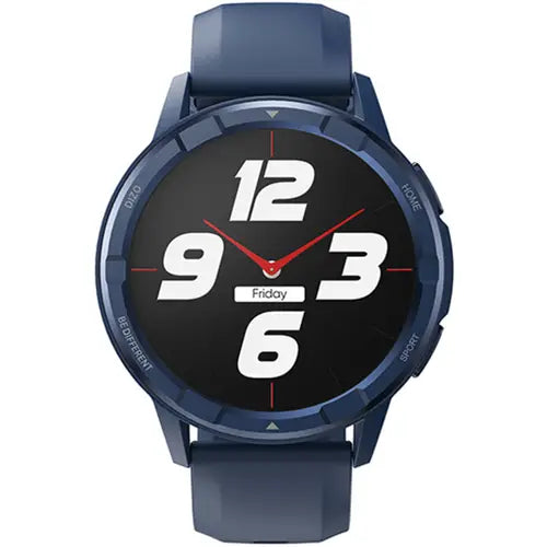 Dizo Watch R Talk Go Smart Watch with a blue strap on a white background