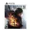 Game Final Fantasy XVI PS5 featuring a character in a dynamic pose with a backdrop of fire and smoke.