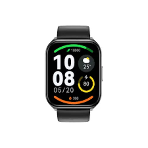 Haylou LS02 Pro with a black band on a white background