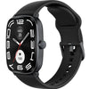 Black Haylou RS5 Smart Watch with a black strap on a white background