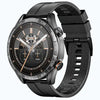 Black Haylou Solar 5 Smart Watch with detailed face on a white background