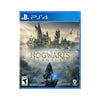 A game case 'Hogwarts Legacy PS4' featuring a wizard in front of Hogwarts castle with a misty background.