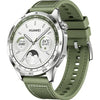 Huawei Huawei Watch GT 4 (46mm) with green strap on white background