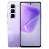 A Infinix Hot 50 Pro smartphone in dreamy purple color, showing the front screen and the back camera and brand logo.