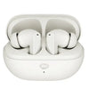White Itel BudsNeo 3 Wireless Earbuds in a charging case with 'itel' branding on a white background