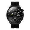 Itel O41 A black Itel O41 smart watch with a silicone band and a digital display showing time, date, and step count.