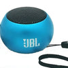 JBL M3 Mini Wireless Bluetooth Speaker in white background - Blue