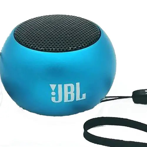 JBL M3 Mini Wireless Bluetooth Speaker in white background - Blue
