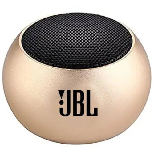 JBL M3 Mini Wireless Bluetooth Speaker in white background -Gold