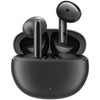 A pair of black JOYROOM Funpods Series JR-FB2 True Wireless Earphones inside their charging case.