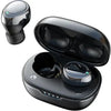 A pair of JOYROOM JR-DB1 True Wireless Earbuds inside their black charging case.