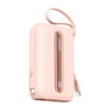 JOYROOM-L012 Plus Colorful Series 22.5W Mini Power Bank With Dual Cables 20000 mAh in Pink color