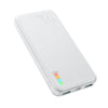 A white JOYROOM-QP194 10000 mAh 22.5W Fast Charging Power Bank a fast charging indicator.