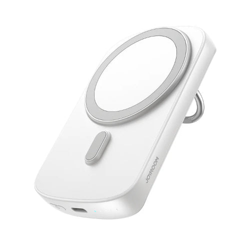 JOYROOM-W030 20W 6000 mAh Mini Magnetic Wireless Power Bank With Ring in white color