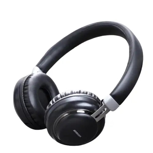 A pair of black Joyroom Bluetooth Wireless Headphone (JR-HL1) with a metallic accent on the earcup.