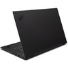 Black ThinkPad laptop on a white background