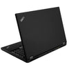 Black ThinkPad laptop on a white background