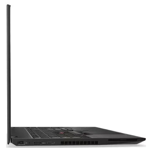 Black laptop on a white background