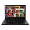 Laptop with a colorful frame design on the screen against a white background