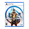 This image features the cover art for the PlayStation 5 version of the video game "Mortal Kombat 1 PS5." The artwork displays a vibrant and dynamic illustration of a character in a fighting stance, with a backdrop of bold colors and energy effects.