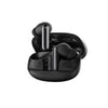 Black QCY Melobuds N50 ANC Earbuds with charging case on a white background