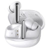 White QCY Melobuds N50 ANC Earbuds with charging case on a white background