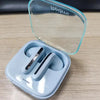 A pair of blue Redmi Buds 6 Active Wireless Earbuds earphones in their open charging case.
