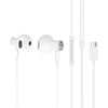 White earbuds with a remote and microphone on a white background Redmi Dual Driver Earphone Type-C