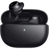 Black wireless earbuds in a charging case on a white background of Redmi Buds 3 Lite