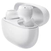 White wireless earbuds in a charging case on a white background of  Redmi Buds 3 Lite